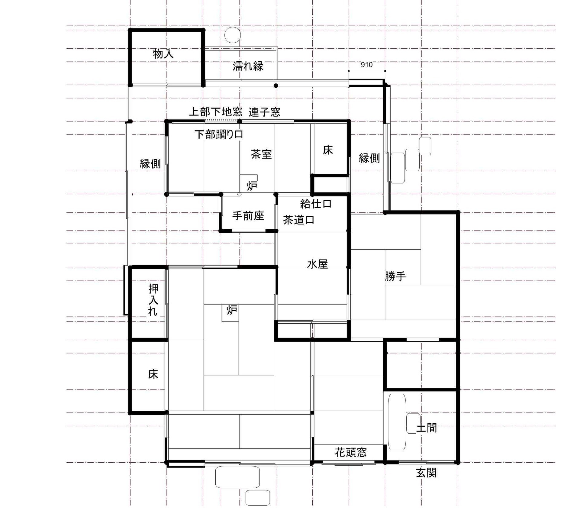 茶室 住まいとインテリアプラン